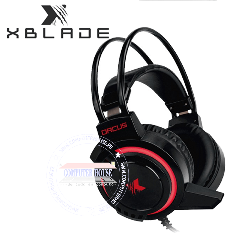 Audífono Alámbrico XBLADE ORCUS Vibration Stereo Gaming RGB Black/Red (HG9026)