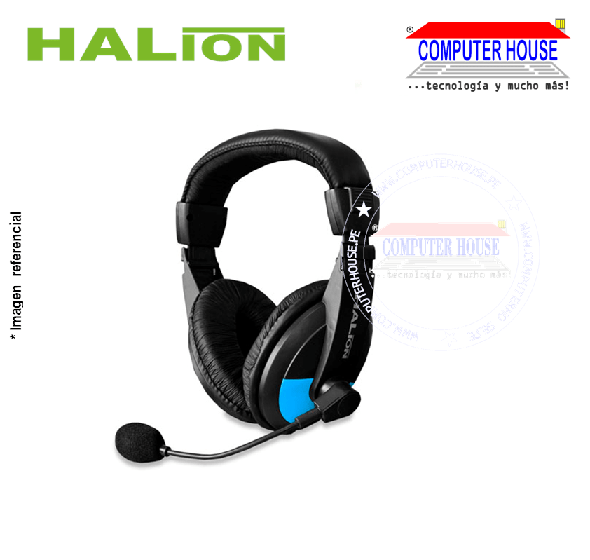 Audífono HALION HA-305, 3.5mm con micrófono