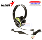 Audífono alámbrico GENIUS HS-400A Street Style con micrófono salida 1 jack audio + 1 jack micrófono