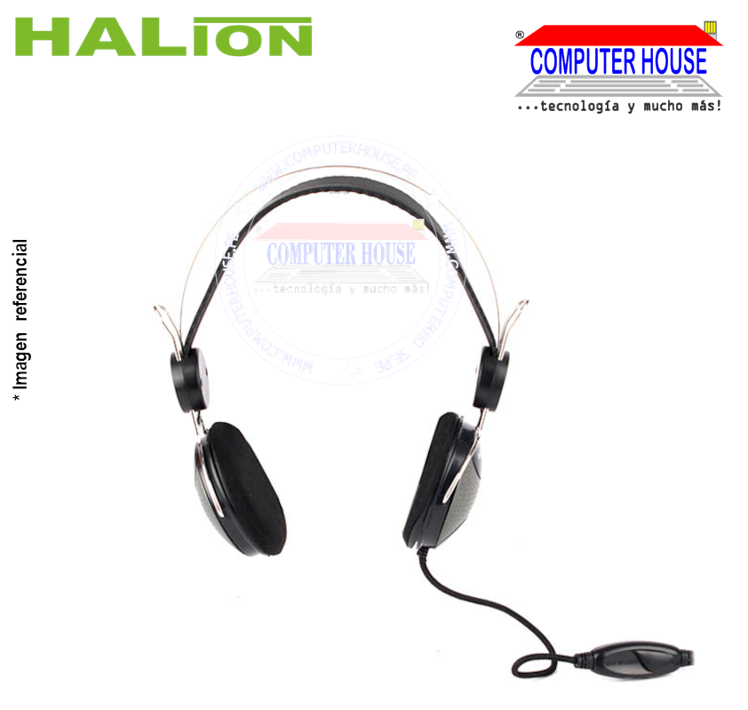 Audífono HALION HA-222 3.5mm con micrófono