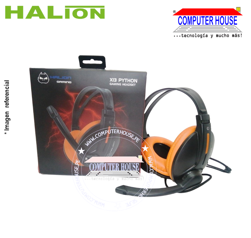 Audífono HALION X13 Python 5.1 con micrófono