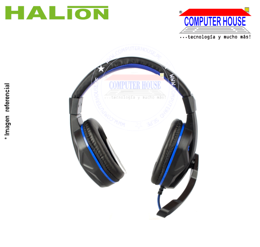 Audífono HALION X15 VIPER 5.1 con micrófono
