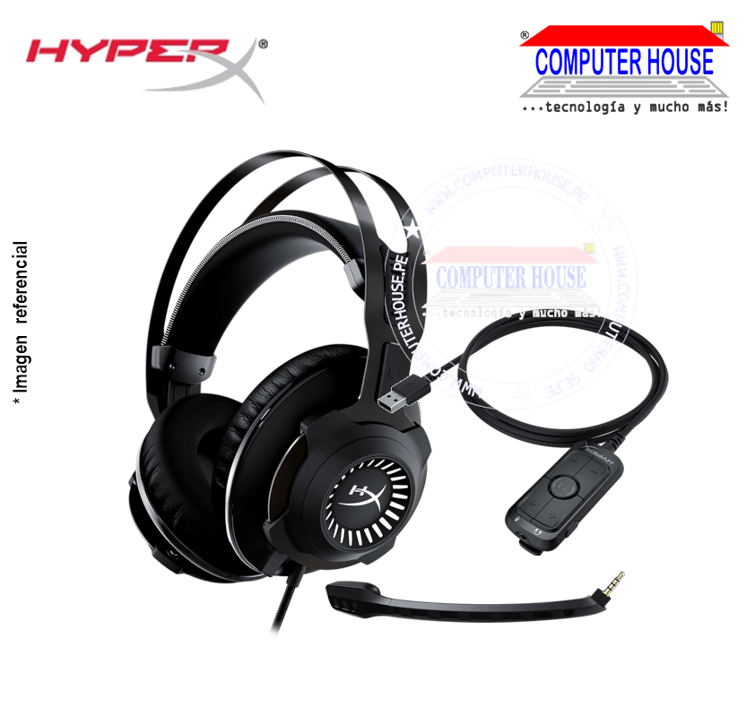 Audífonos Gamer Alámbrico HYPERX Cloud Revolver 7.1, para PC/PS4.