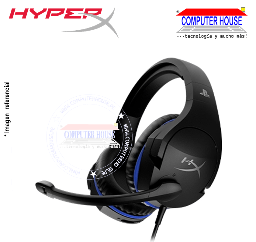 Audífono Gamer Alámbrico HYPERX Cloud Stinger, para PS4, Azul.