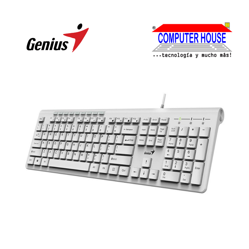 GENIUS SLIMSTAR 230 wired keyboard (31310010403) USB connection. 