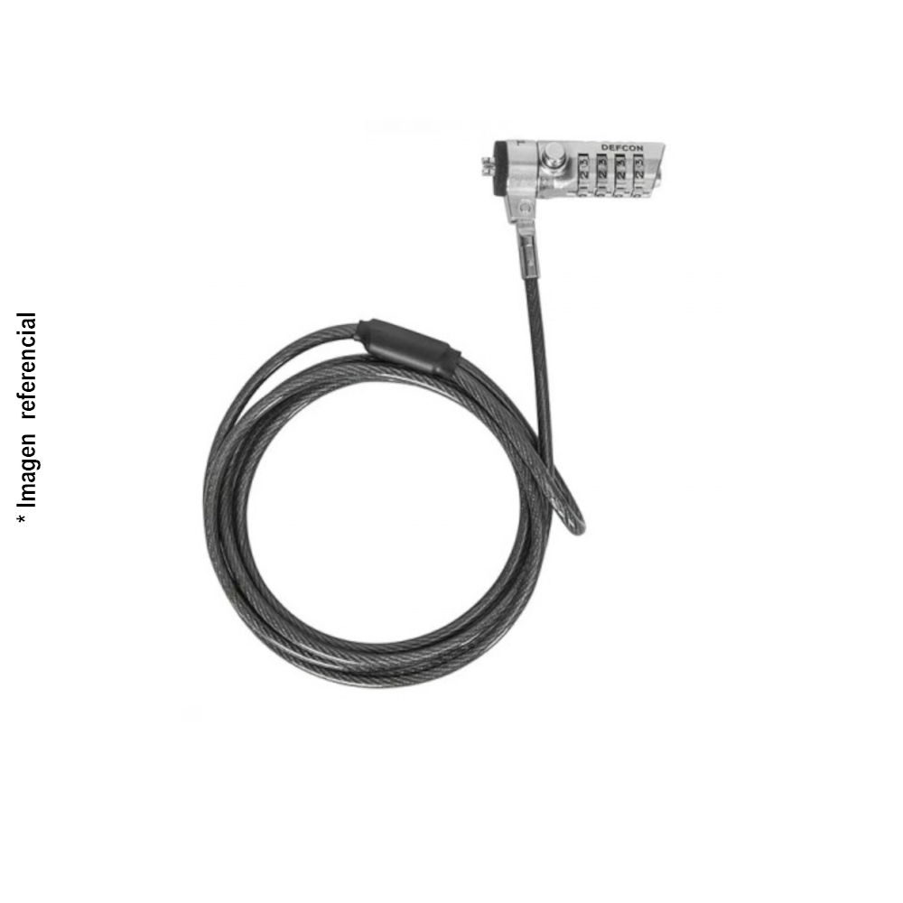 Cable de Seguridad TARGUS Defcon para Notebooks T-Lock  Bolsa (ASP61LA)