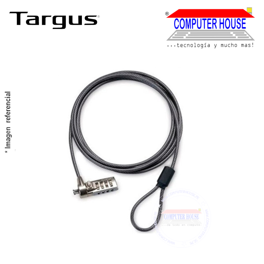Cable de Seguridad TARGUS Defcon para Notebooks T-Lock  Bolsa (ASP61LA)