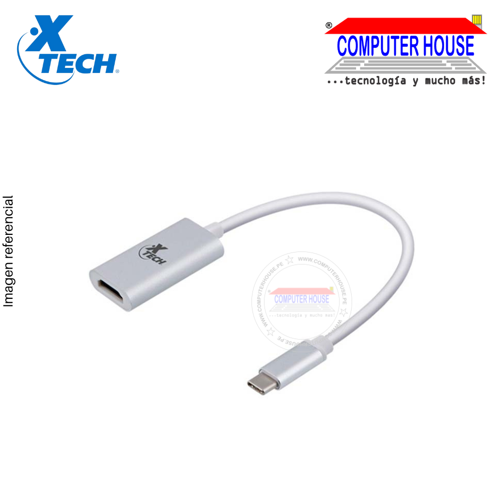 Adaptador XTECH XTC540, USB Tipo C a HDMI.
