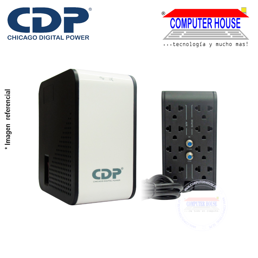 CDP R2C-AVR1008I, Estabilizador 1000VA/500W 8 salidas 220V.