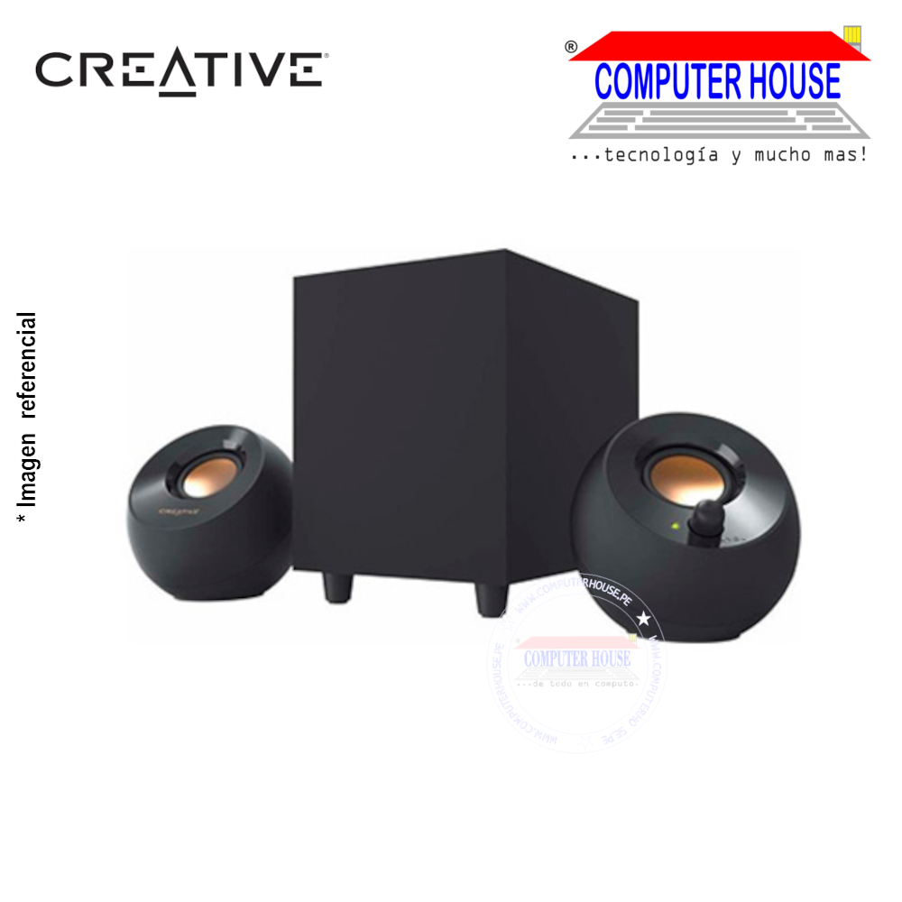 Parlantes Subwoofer 2.1 CREATIVE Pebble Plus 8W (51MF0480AA000)