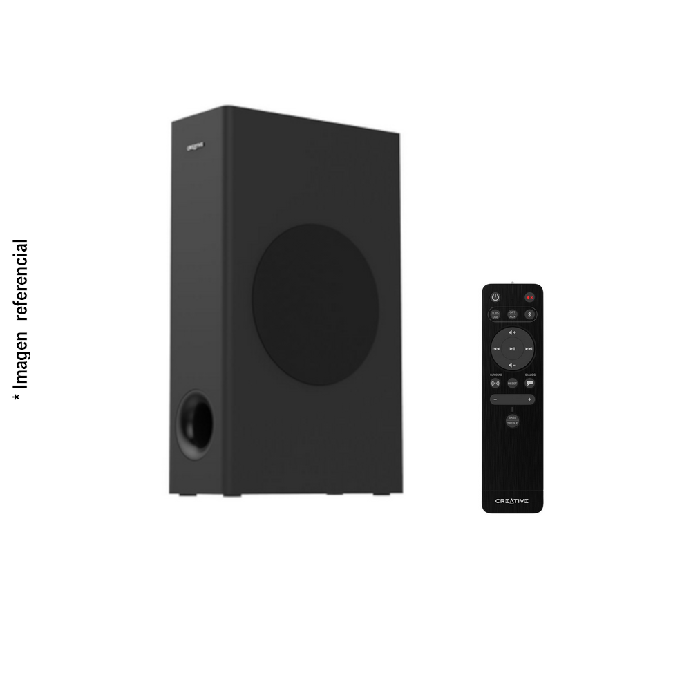 Parlantes CREATIVE STAGE V2 Sound Bar 2.1 160W Bluetooth USB Black (51MF8375AA001)