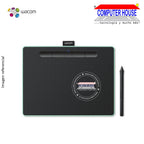 WACOM Intuos 10.4" x 7.8" Medium Wireless Pen Tablet, Pistachio Green (CTL6100WLE0)
