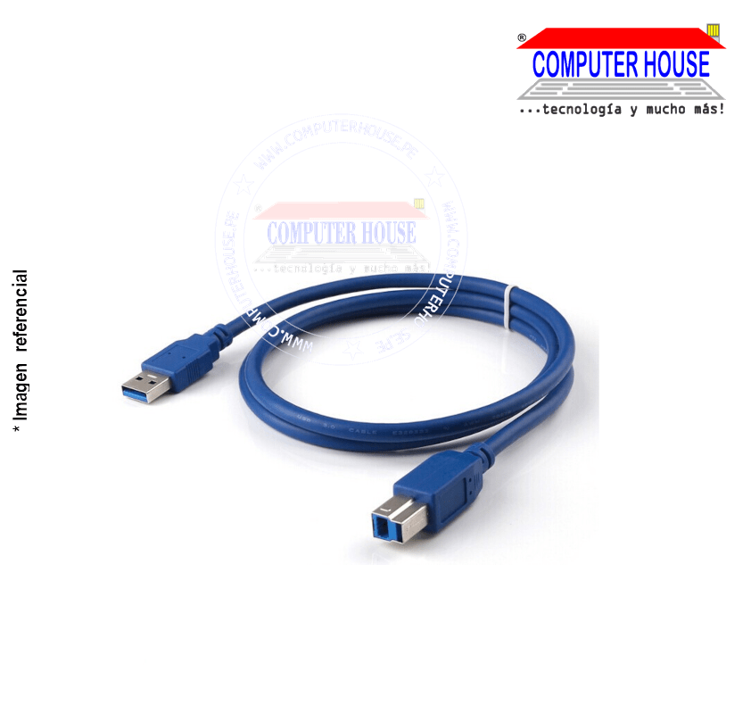 Cable de Impresora USB 3.0 AM to BM de 1.8 Mts.