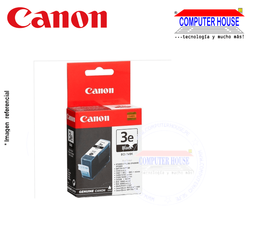 Cartucho de Tinta CANON 3e Negro. LIQUIDACION