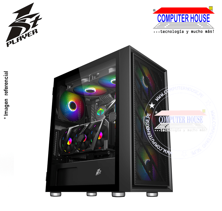 Case 1St Player AR-7, Black, WITHOUT SOURCE, transparent side, RGB.