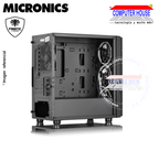 Case MICRONICS FNTC8006 Geometric Fanatic, Black, WITHOUT SOURCE, transparent side, RGB.