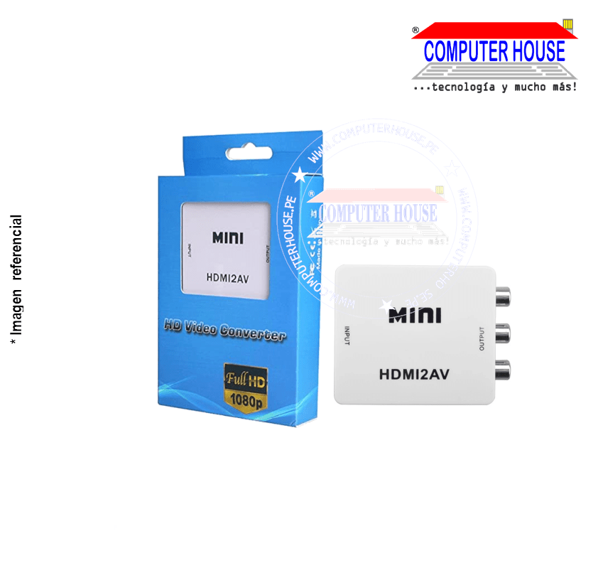 Adaptador/Convertidor HDMI a 2AV Salida de HDMI a RCA
