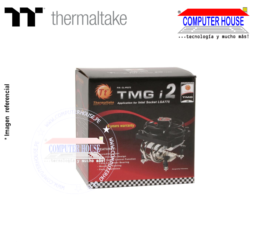 Cooler para Procesador THERMALTAKE TMG i2 CL-P0372 Socket LGA775. LIQUIDACION