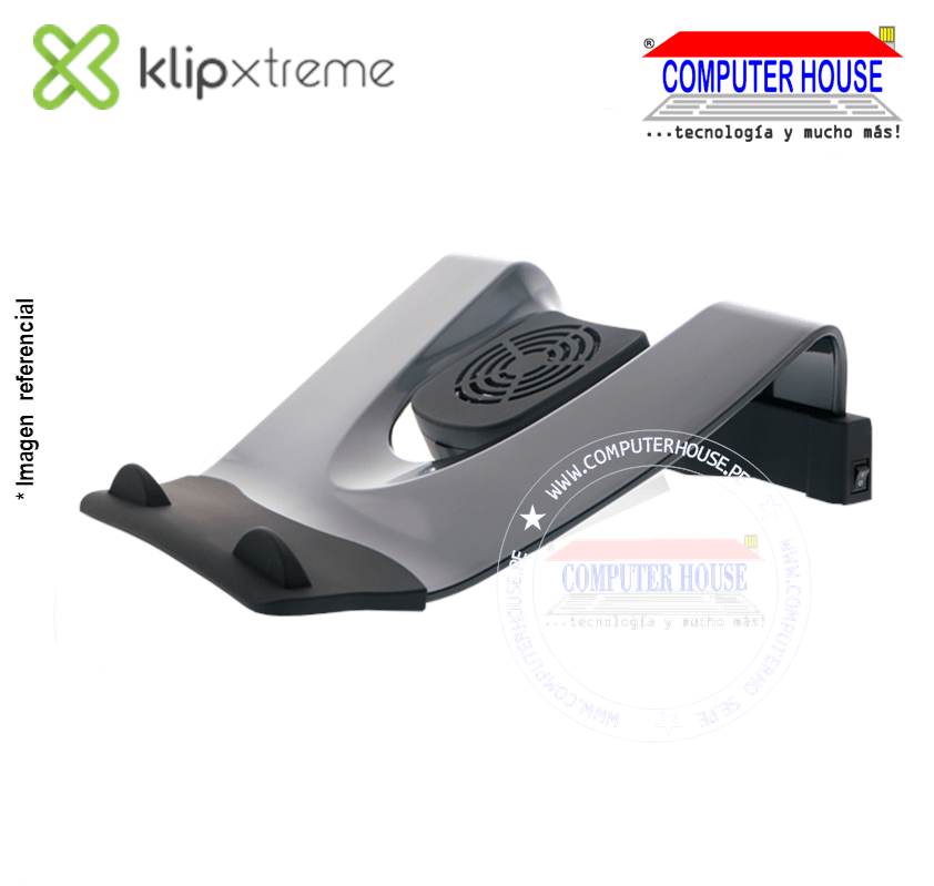 Cooler para Laptop KLIP XTREME KNS-110B hasta 17" 4 Ptos. USB 1nivel de inclinación.