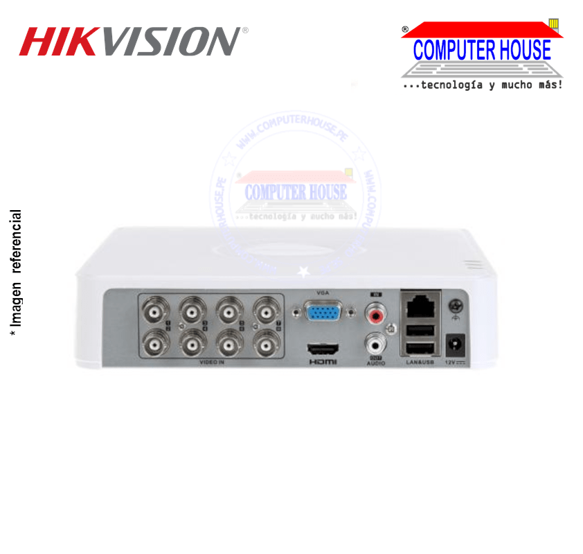 DVR Mini HIKVISION 1U H.265 de 8 canales 1080p