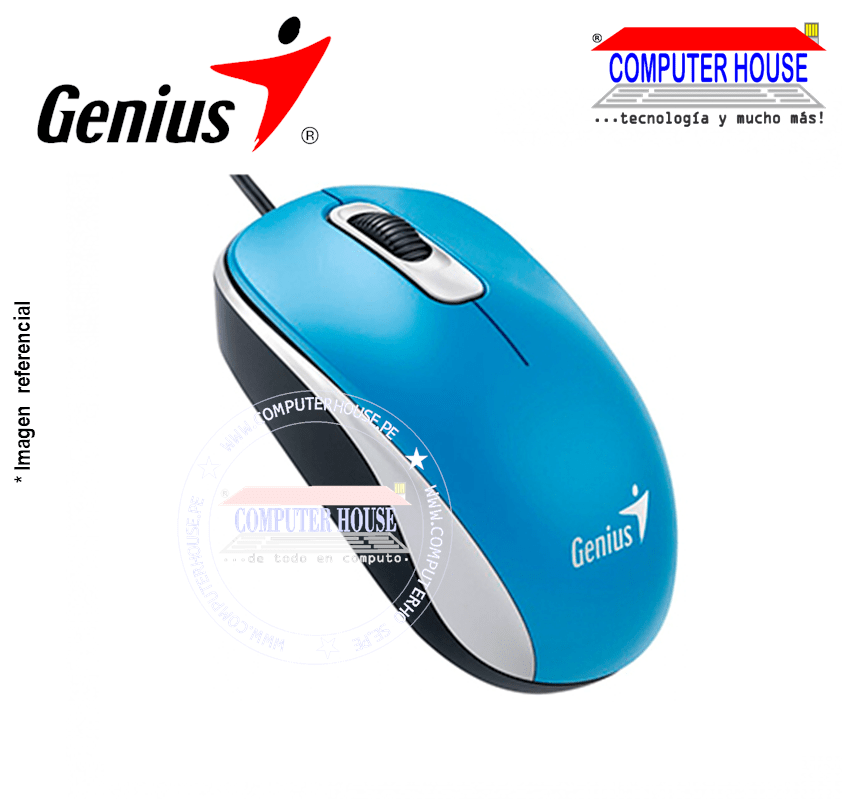 GENIUS DX-110 Optical Wired Mouse 1000 DPI, USB-A Connection.