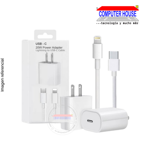 Cargador C  20w Power Adapter - Lightning to Usb C Cable