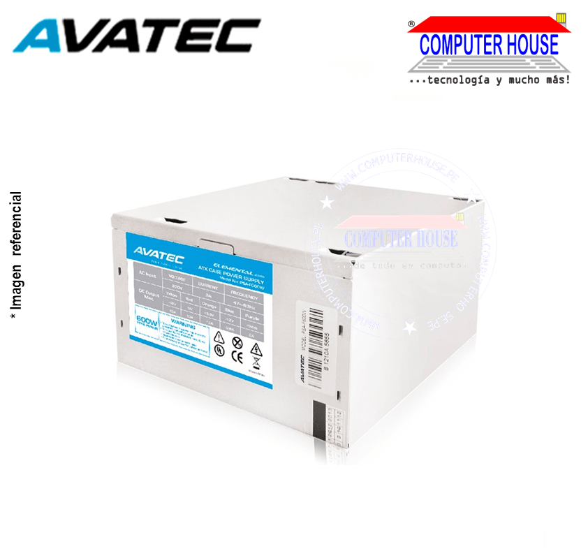 AVATEC PSA-F600W, 600W power supply.