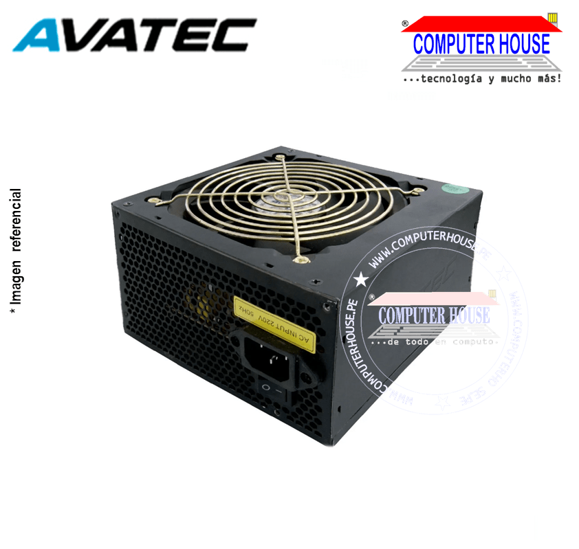 AVATEC PSA-PRP450W, Fuente de poder 450W Real.