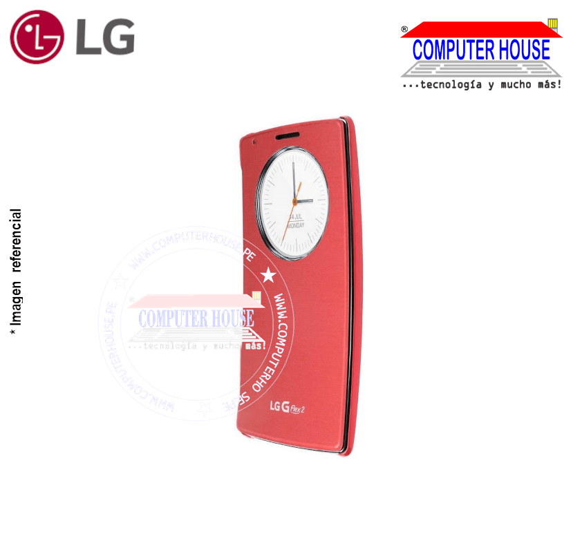 Case / Housing Case LG Quick Circle Red, for G Flex 2