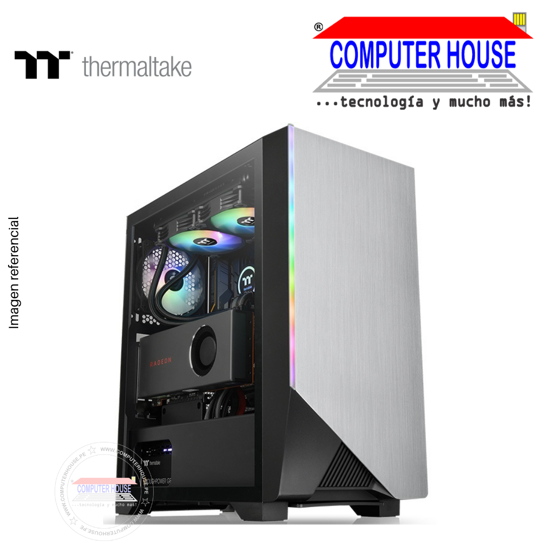 THERMALTAKE H550 TG ARGB Case, WITHOUT SOURCE, Mid-Tower, transparent side, ARGB, Black.