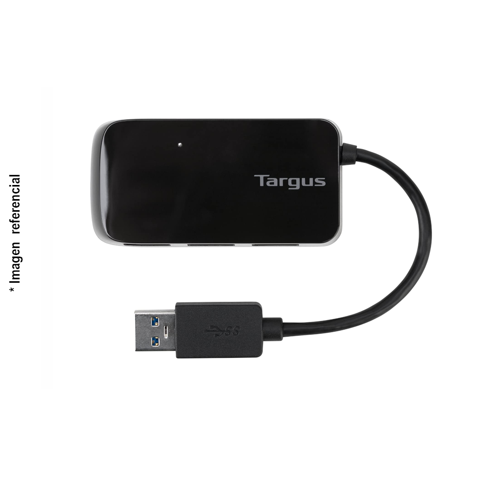 HUB TARGUS USB 4 puertos USB 3.0 Negro (ACH124US)
