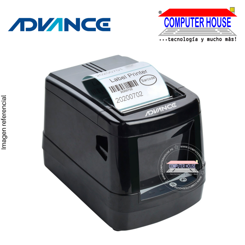 Impresora termica de Etiquetas Advance ADV-9010, velocidad 127 mm/seg ,USB y BT