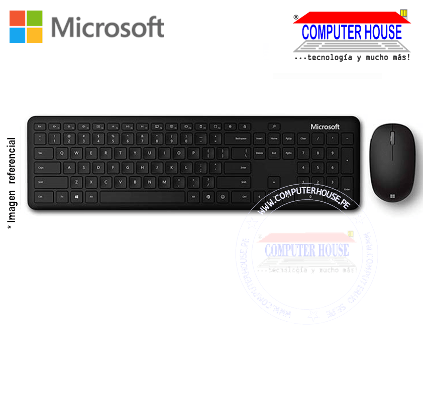 MICROSOFT Kit inalámbrico teclado mouse Ensemble clavier-souris (QHG-00003) conexión BLUETOOTH.