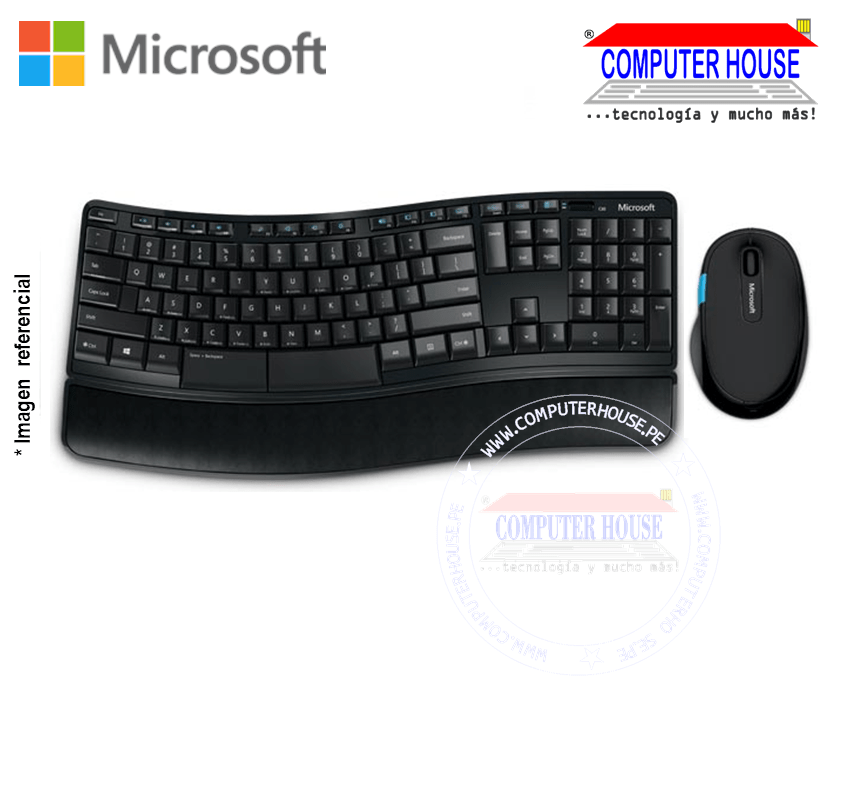 MICROSOFT Sculpt Comfort Desktop Wireless Keyboard Mouse Kit L3V-00004 USB WI-FI connection.