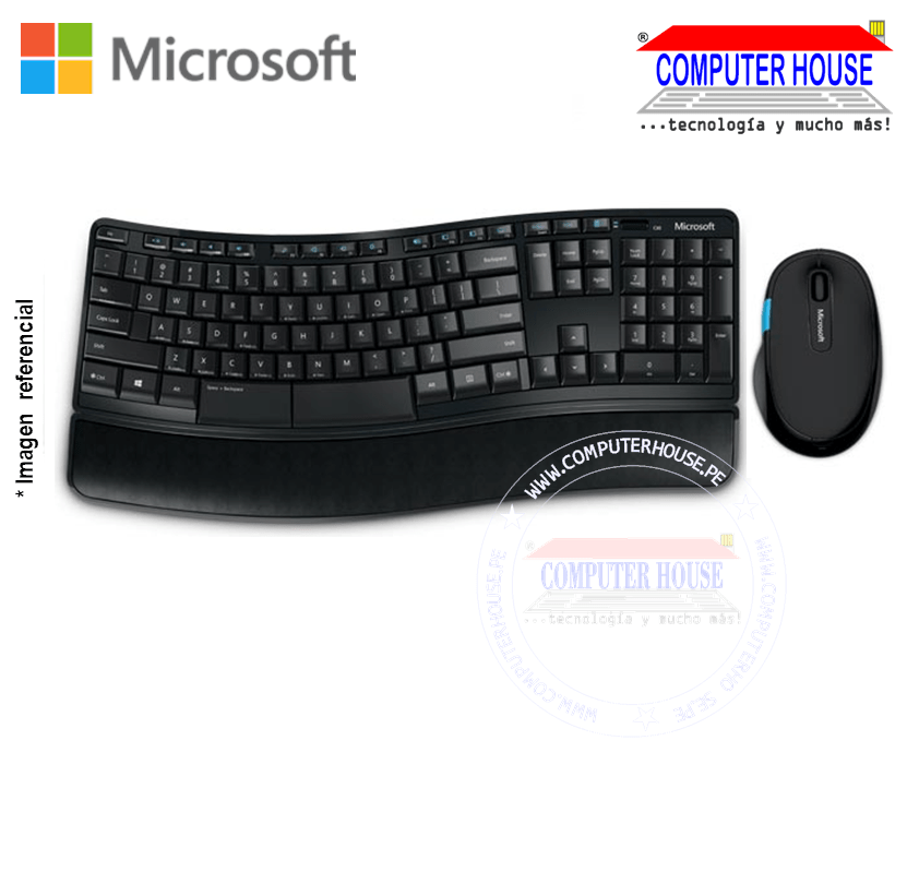 MICROSOFT Kit inalámbrico teclado mouse  Sculpt Comfort Desktop L3V-00004 conexión USB WI-FI.