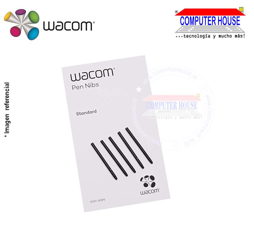 WACOM Pen Nibs (5 pack) Standard Black ACK-20001