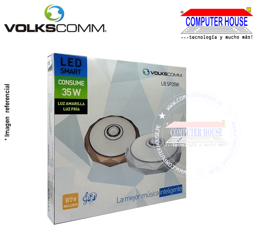 Volkscomm SP35W LED Lamp with Bluetooth Speaker Neutral Light | 30 Watts