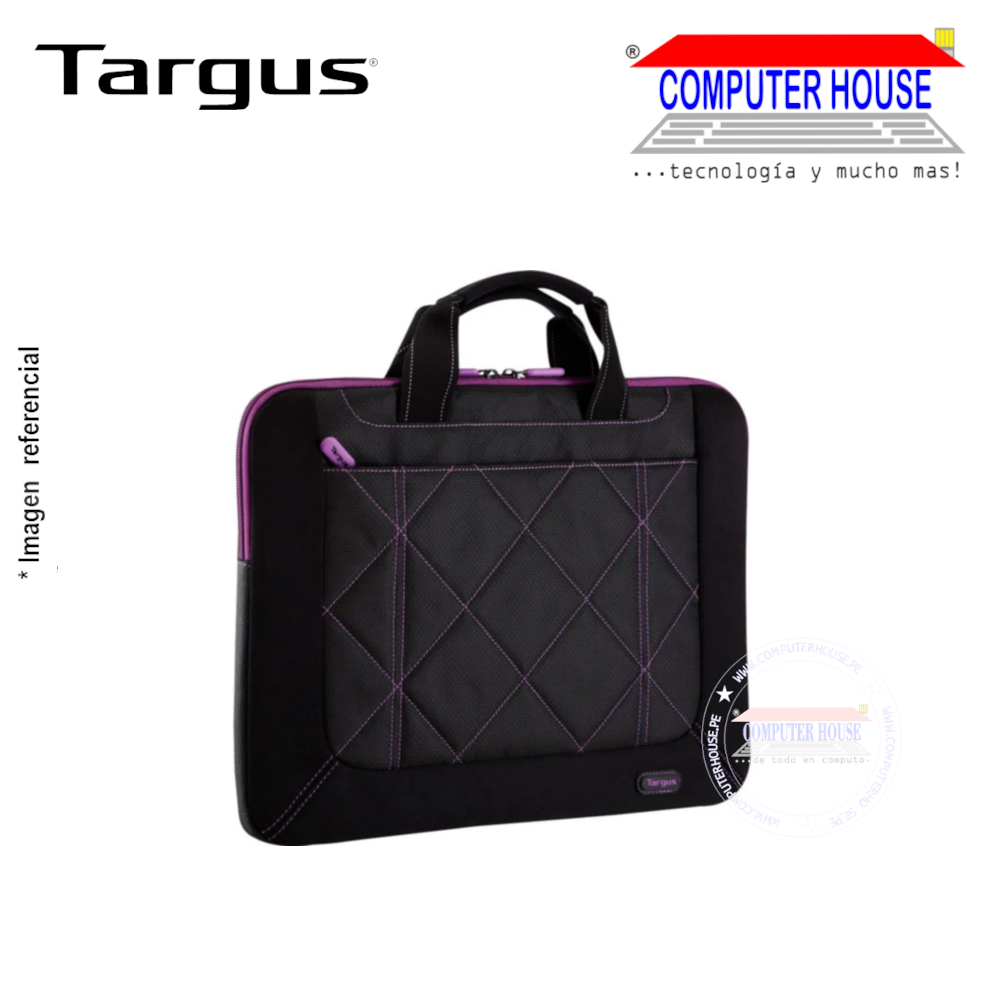 TARGUS Pulse Slipcase 16" Black/Purple Briefcase (TSS57401US) 