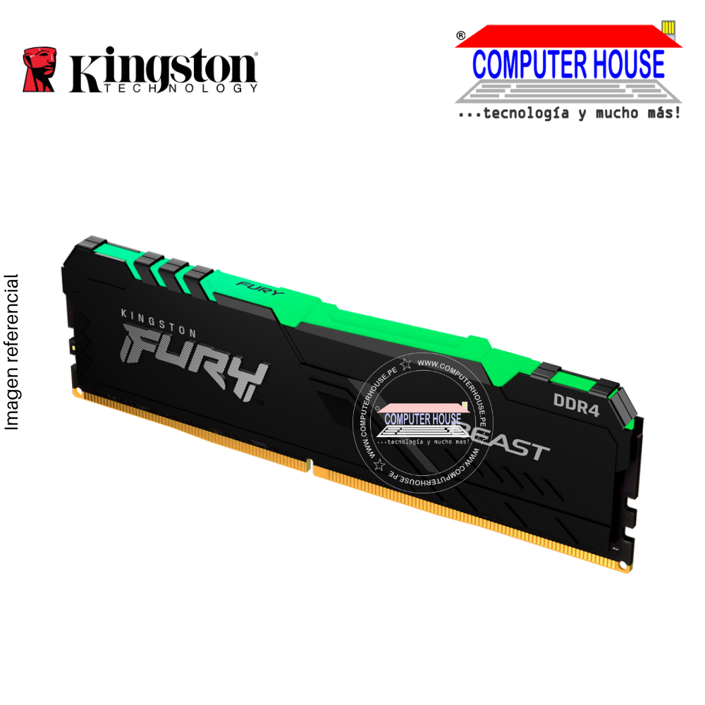 Memoria RAM DDR4 16GB KINGSTON DIMM 3200Mhz Fury Beast RGB
