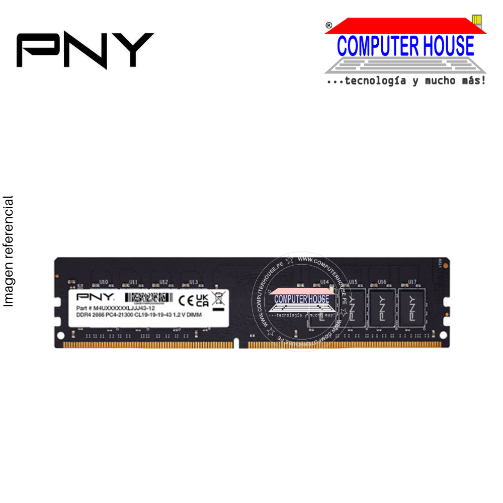 Memoria RAM DDR4 4GB PNY DIMM 2666Mhz