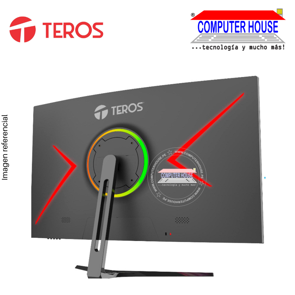 TEROS Monitor 32" TE-3198N Curvo, QHD 2560x1440, IPS, 75Hz, 2MS, DISPLAYPORT/HDMI.