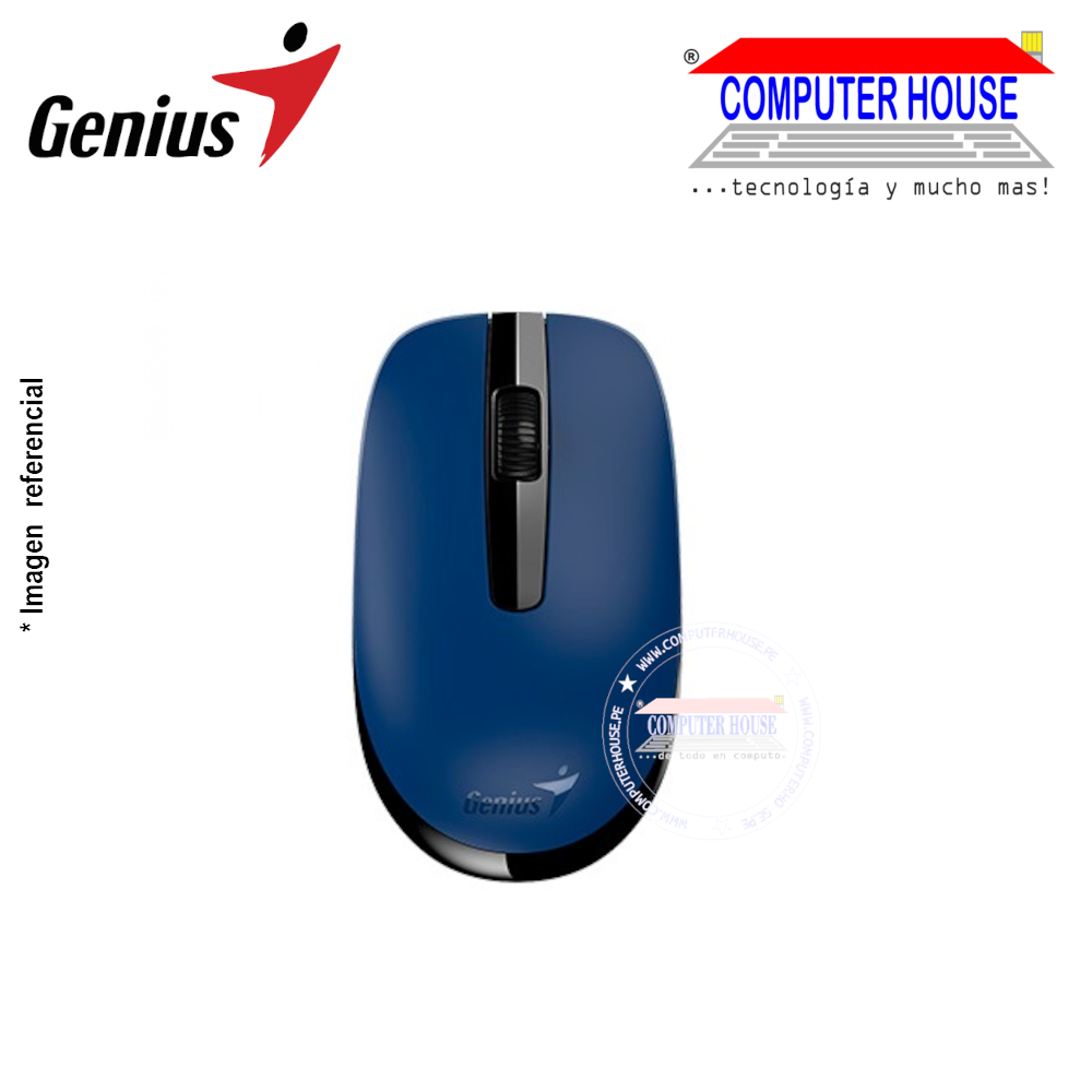 GENIUS NX-7007 Wireless Mouse, Blueeye, Blue, USB Receiver.