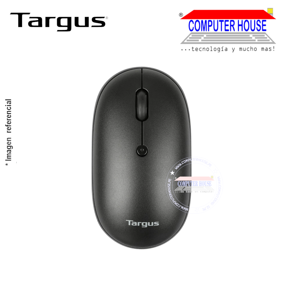 TARGUS Mouse inalámbrico B581 Compact Antimicrobial Multi-Device Negro conexión USB.