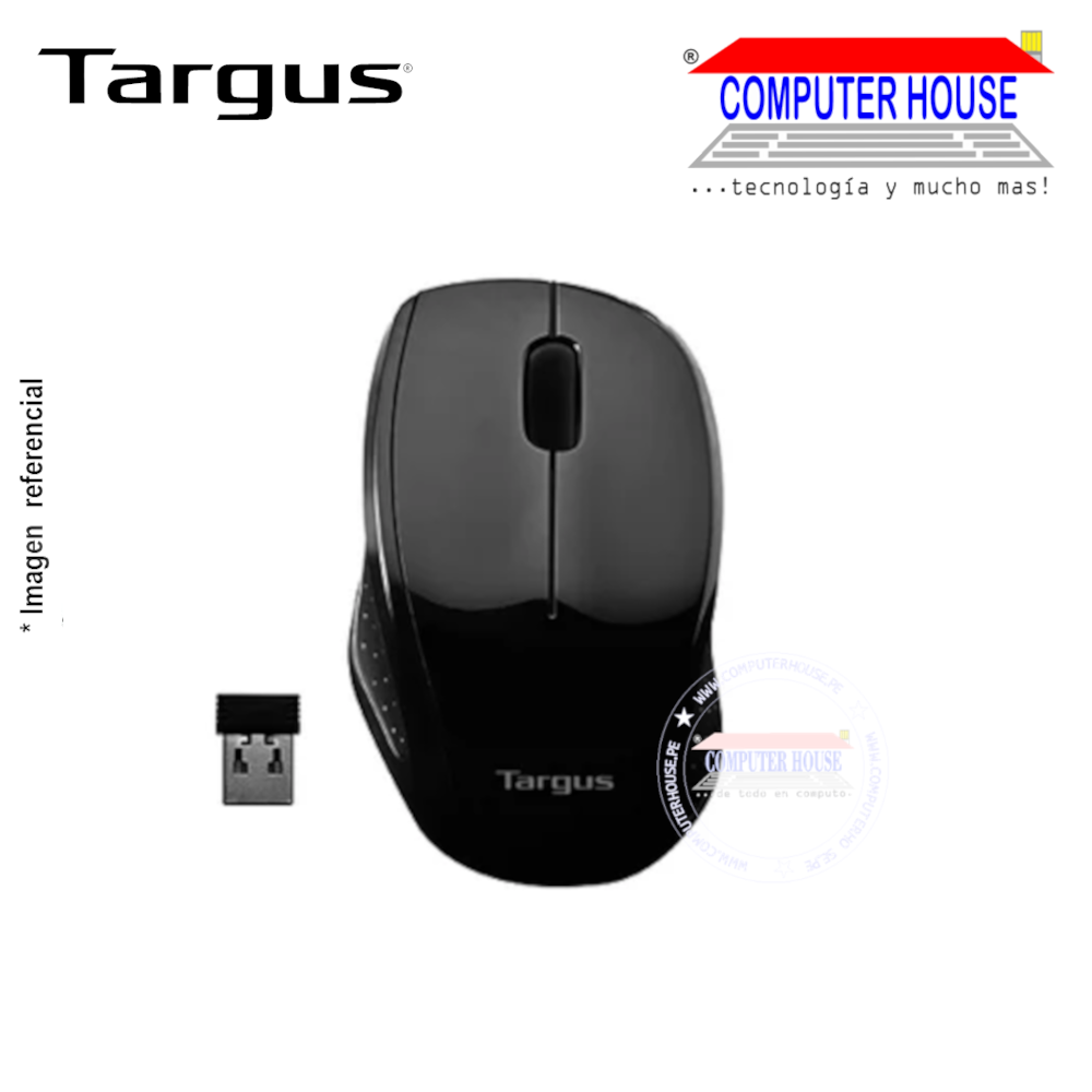 TARGUS Mouse inalámbrico Negro AMW571BT conexión USB.