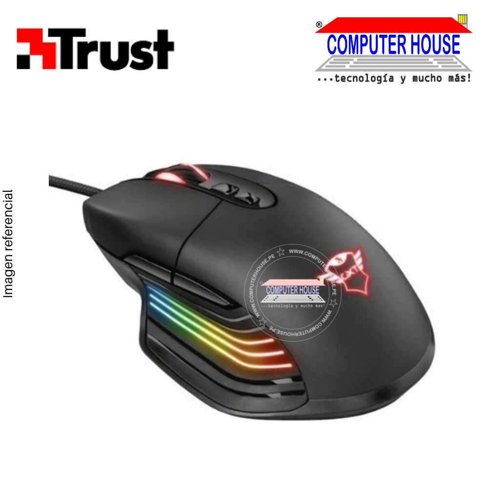 TRUST XIDON Mouse alámbrico Gamer GXT940 conexión USB.