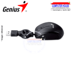 GENIUS Micro Traveler V2 Black Wired Mouse, USB-A Connection.