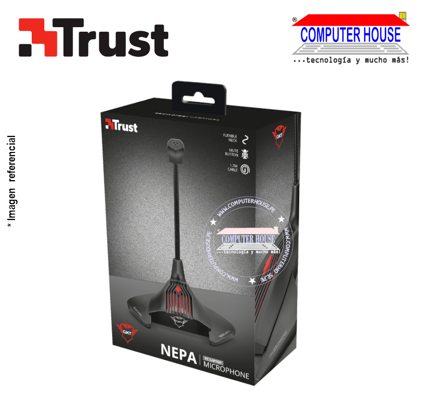 TRUST GXT 239 Nepa Gaming Microphone, 3.5mm Jack.