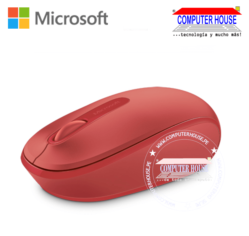 MICROSOFT Mobile 1850 Flame Red Wireless Mouse (U7Z-00031)