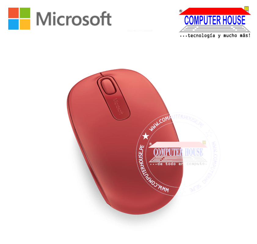 MICROSOFT Mobile 1850 Flame Red Wireless Mouse (U7Z-00031)