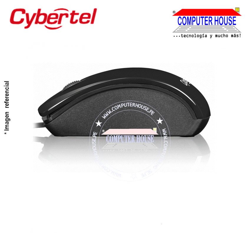 CYBERTEL Mouse alámbrico M216 Bravio conexión USB.